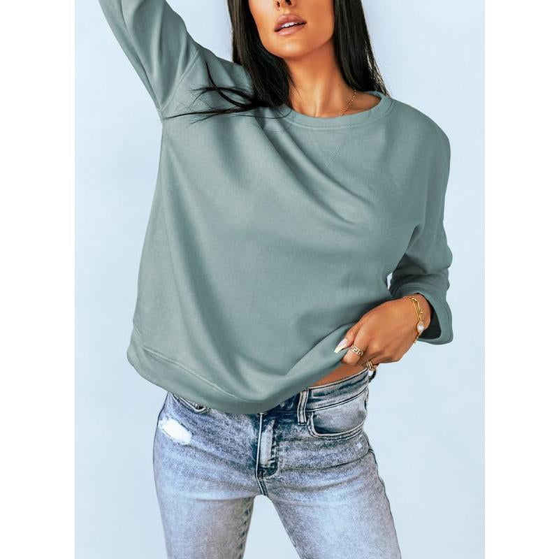 Loose Long Sleeve Pullover Top