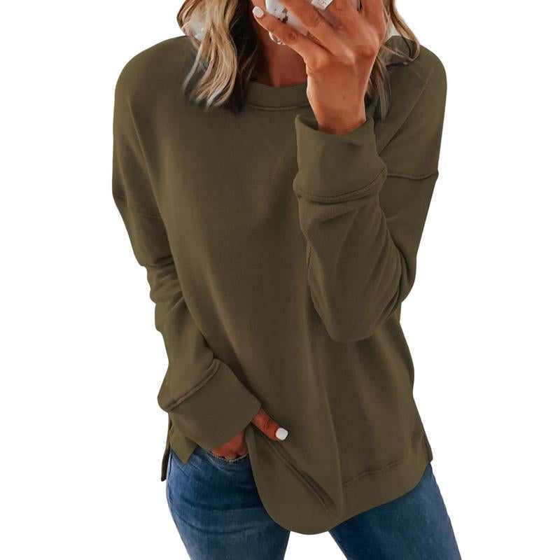 Loose Long Sleeve Pullover Top