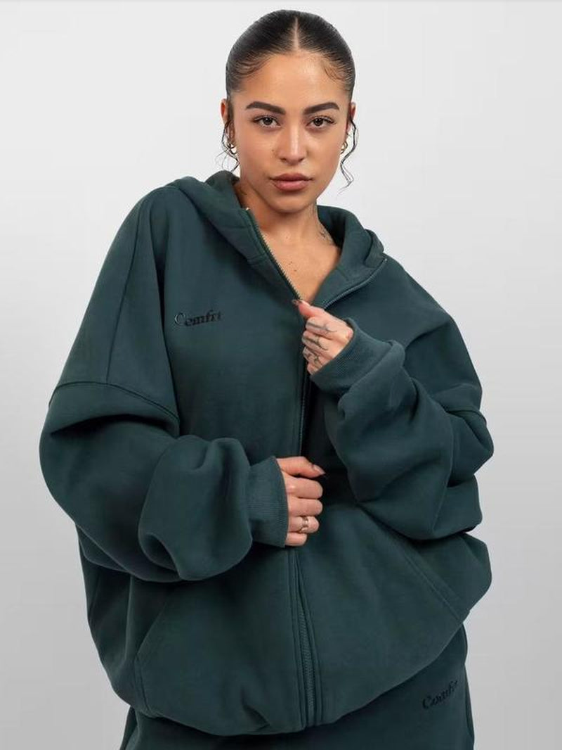 Experience Ultimate Comfort with the Comfrt Cloud Zip Oversized Hoodie